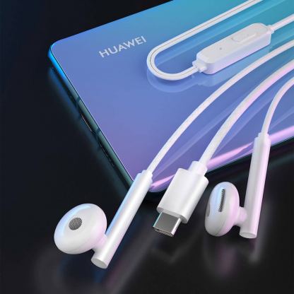 Слушалки с USB-C кабел, управление на звука и микрофон - Dudao X3B In-Ear USB-C Stereo Headphones (бял) 6