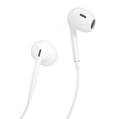 Слушалки с USB-C кабел, управление на звука и микрофон - Dudao X14PROT In-Ear USB-C Stereo Headphones (бял) 2