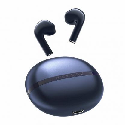Безжични блутут слушалки със зареждащ кейс - Xiaomi Haylou X1 (2023) TWS Bluetooth Earbuds (син) 8