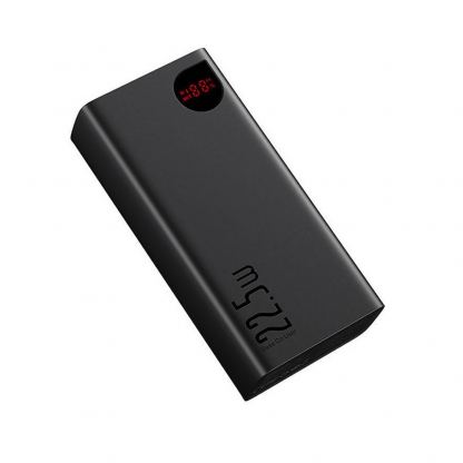 Външна батерия с 3xUSB-A и 1xUSB-C изходи с технология за бързо зареждане - Baseus Adaman Metal Digital Display Power Bank 22.5W 40000 mAh (PPAD020101) (черен) 4