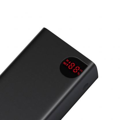 Външна батерия с 3xUSB-A и 1xUSB-C изходи с технология за бързо зареждане - Baseus Adaman Metal Digital Display Power Bank 22.5W 40000 mAh (PPAD020101) (черен) 7