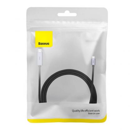 Кабел с поддръжка на 4K за свързване от USB-C към HDMI (200 см) - Baseus 4K 60Hz USB-C to HDMI Cable (WKGQ010101) (черен) 5