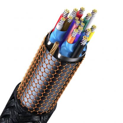 Кабел с поддръжка на 4K за свързване от USB-C към HDMI (200 см) - Baseus 4K 60Hz USB-C to HDMI Cable (WKGQ010101) (черен) 8