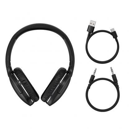 Безжични блутут слушалки за мобилни устройства - Baseus Encok D02 Pro Wireless Over-Ear Headphones (NGTD010301) (черен) 7