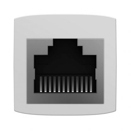 Комплект Ethernet удължителен адаптер за свъзване на два RJ45 кабела (бял) - Baseus Airjoy Series Network Cable Connector Set 1000 Mbps (10 броя) 4