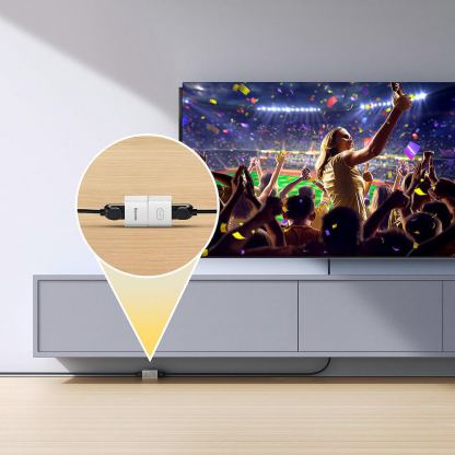 Комплект Ethernet удължителен адаптер за свъзване на два RJ45 кабела (бял) - Baseus Airjoy Series Network Cable Connector Set 1000 Mbps (10 броя) 10