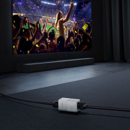 Комплект Ethernet удължителен адаптер за свъзване на два RJ45 кабела (бял) - Baseus Airjoy Series Network Cable Connector Set 1000 Mbps (10 броя) 11