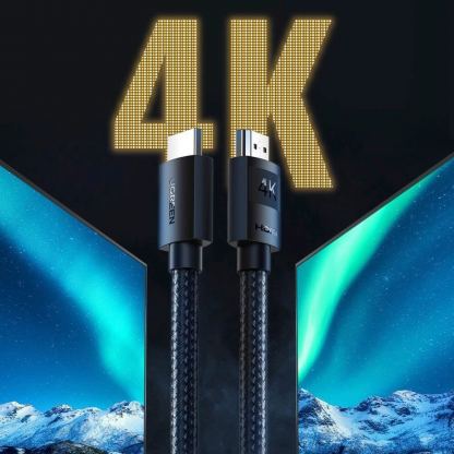 4K HDMI към HDMI кабел (черен) (100 см)  - Ugreen 4K HDMI 2.0 Male To HDMI Male Cable 5