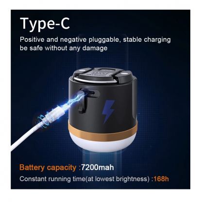 EcoFlow Multifunctional Camping Light - LED лампа и външна батерия за къмпинг, море или планина (черен) 6