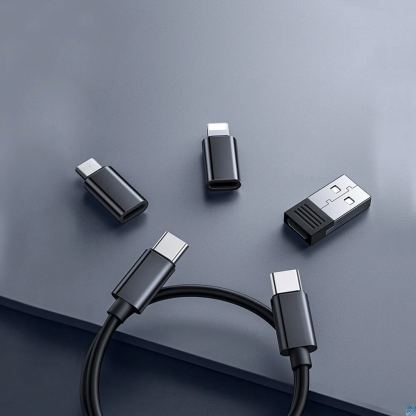 Мултифункционален комплект USB-C адаптери и USB-C към USB-C кабел - Mcdodo Multifunctional Storage Box (черен) 6