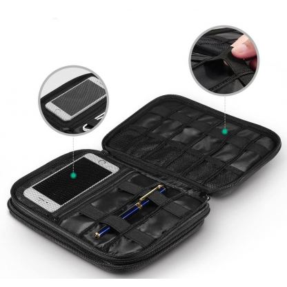 Органайзер за външен хард диск, смартфон, кабели, слушалки и други аксесоари (сив)  - Ugreen Double Layer Storage Bag LP149 5