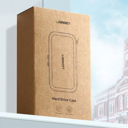 Органайзер за външен хард диск, кабели, слушалки и други аксесоари (черен)  - Ugreen LP128 HDD Case Box Large Size 3