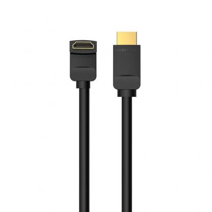 4K HDMI към HDMI кабел (200 см) - Vention Angled HDMI Male To HDMI Male Cable (черен) 2