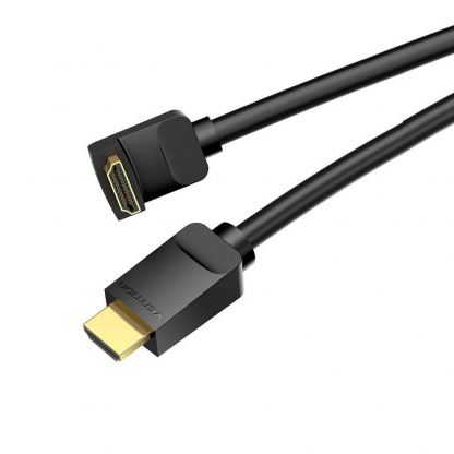 4K HDMI към HDMI кабел (200 см) - Vention Angled HDMI Male To HDMI Male Cable (черен) 3