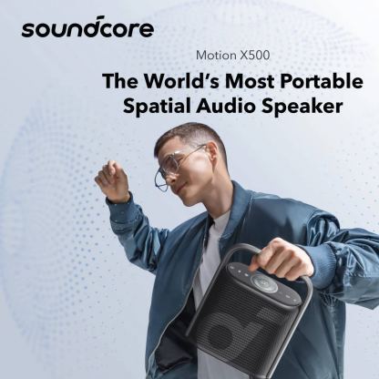 Безжичен блутут спийкър за мобилни устройства - Anker X500 SoundCore Motion Bluetooth Speaker 40W, IPX7 (черен) 7