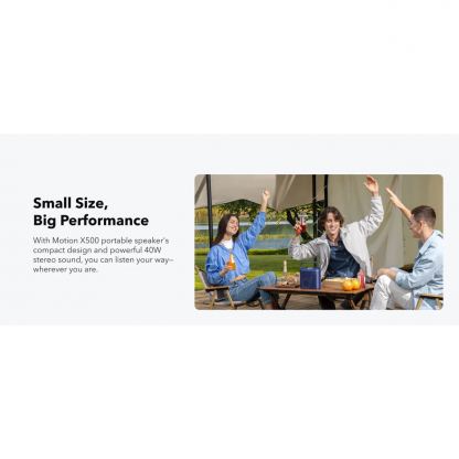 Безжичен блутут спийкър за мобилни устройства - Anker X500 SoundCore Motion Bluetooth Speaker 40W, IPX7 (черен) 14