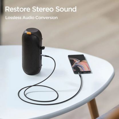 Качествен 3.5 мм. аудио кабел  (120 см) - JoyRoom SY-A08 Audio Cable (черен) 3