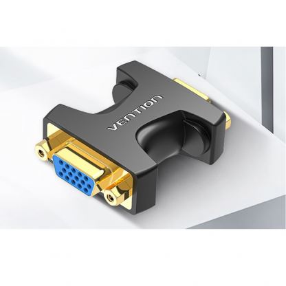 Адаптер за свързване на VGA устройства към VGA кабел - Vention VGA Female To VGA Female Adapter FullHD (черен) 5