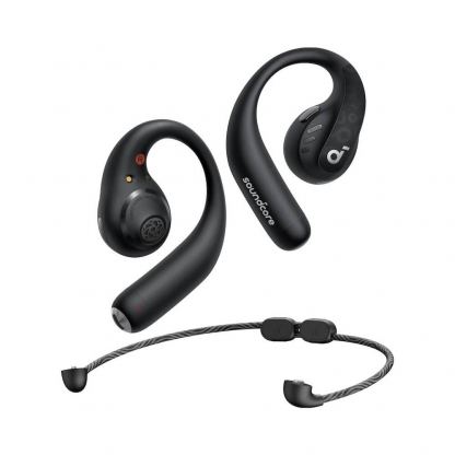 Спортни блутут TWS слушалки с кейс за зареждане - Anker SoundCore AeroFit Pro TWS Earbuds (черен) 4