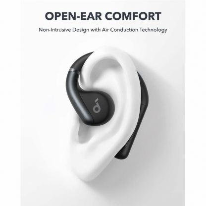Спортни блутут TWS слушалки с кейс за зареждане - Anker SoundCore AeroFit TWS Earbuds (черен) 2