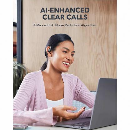 Спортни блутут TWS слушалки с кейс за зареждане - Anker SoundCore AeroFit TWS Earbuds (черен) 4