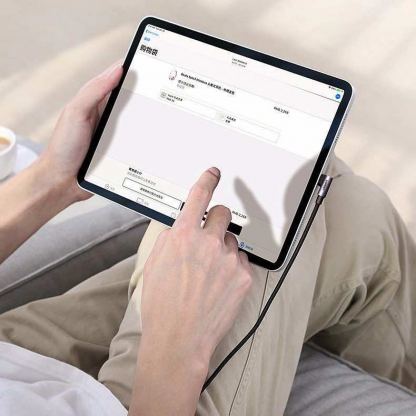 Ugreen Angled USB-C to USB-C Data Cable - USB-C към USB-C кабел за устройства с USB-C порт (200 см) (черен) 2