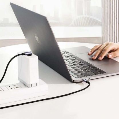 Ugreen Angled USB-C to USB-C Data Cable - USB-C към USB-C кабел за устройства с USB-C порт (200 см) (черен) 5