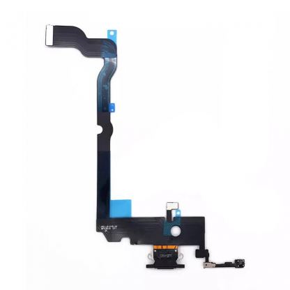 Лентов кабел с Lightning конектора и долните микрофони за iPhone XS Max - OEM iPhone XS Max System Connector and Flex Cable (черен) 2