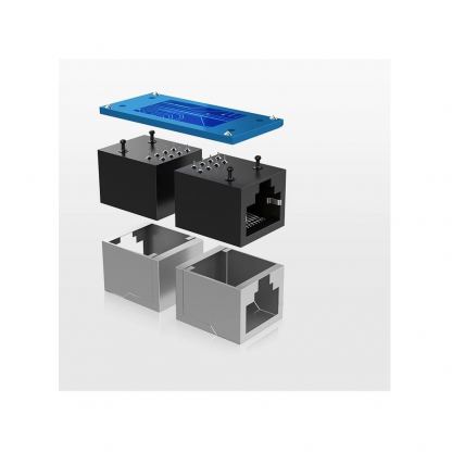 Ugreen Ethernet Network Cable Connector 10 Gbps - Ethernet удължителен адаптер за свързване на два RJ45 кабела (черен) 5