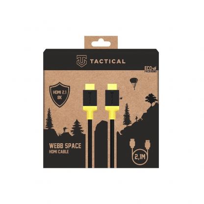 Високоскоростен 8K HDMI към HDMI кабел (200 см) (черен-жълт)  - Tactical Webb Space High Definition Series HDMI 2.1, 8K 60Hz Cable 2
