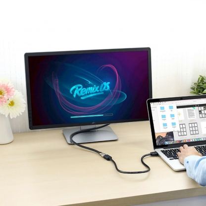 Удължителен HDMI кабел (500 см) - Ugreen 4K HDMI Female to HDMI Male Extension Cable (черен) 8