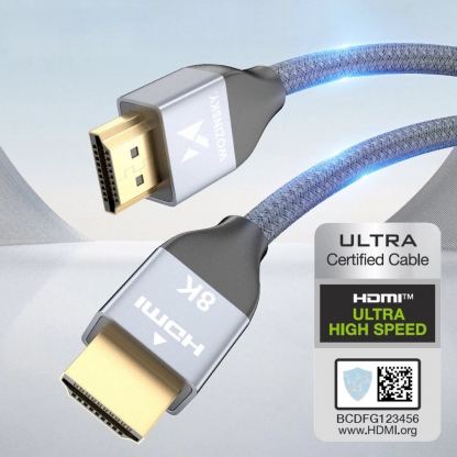 Високоскоростен 8K HDMI към HDMI кабел (500 см) (черен-сребрист)  - Wozinsky Ultra High Speed HDMI 2.1, 8K 60Hz Cable 4