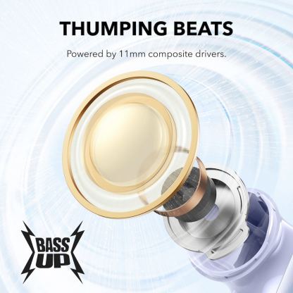 Безжични блутут слушалки със зареждащ кейс за мобилни устройства - Anker Soundcore P40i TWS Smart Active Noise Cancelling Earbuds (син) 4