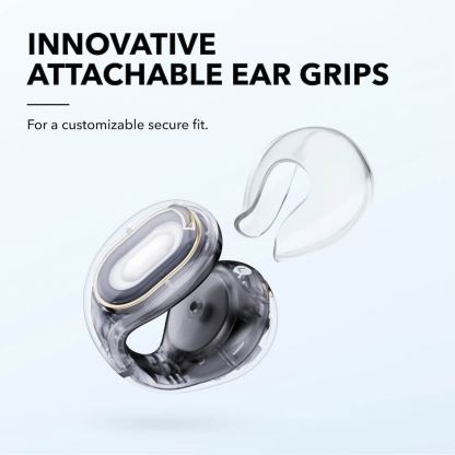 Безжични блутут слушалки със зареждащ кейс - Anker SoundCore C30i Open Ear Wireless TWS Earbuds (черен-прозрачен) 3
