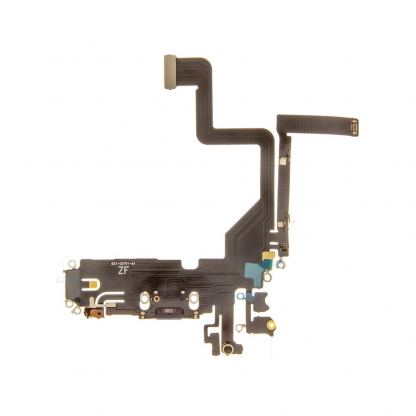 Резервен лентов кабел с Lightning конектора и долните микрофони за iPhone 14 Pro - BK OEM iPhone 14 Pro System Connector and Flex Cable (лилав) 2