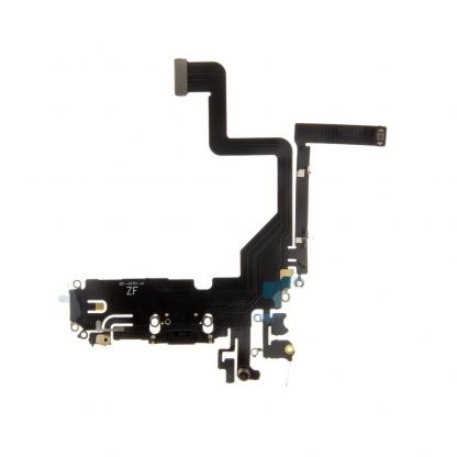 Резервен лентов кабел с Lightning конектора и долните микрофони за iPhone 14 Pro - BK OEM iPhone 14 Pro System Connector and Flex Cable (черен) 2