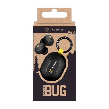 Безжични блутут слушалки с удароустойчив зареждащ метален кейс - Tactical StrikePods Bug TWS Bluetooth Earphones (черен) 7