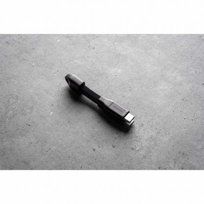 Кабел за бързо зареждане за устройства с USB-C порт (12 см) (черен) - Nomad ChargeKey USB-C to USB-C 240W Charging Cable 5