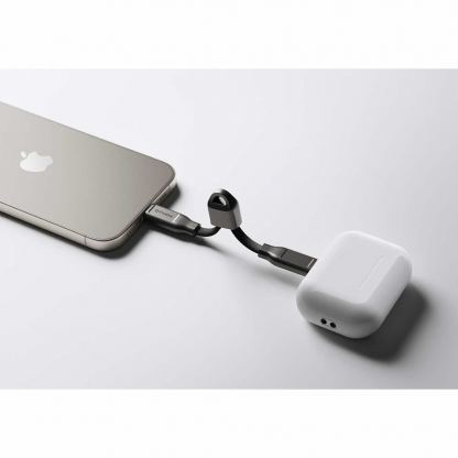 Кабел за бързо зареждане за устройства с USB-C порт (12 см) (черен) - Nomad ChargeKey USB-C to USB-C 240W Charging Cable 8