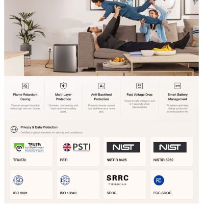Външна батерия за домашна система с вграден микроинвертор - EcoFlow Stream Ultra X Battery 3.84kWh (черен) 12