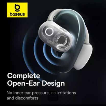 Безжични блутут слушалки със зареждащ кейс - Baseus Eli Sport 1 Open-Ear TWS Earbuds (бял) 4