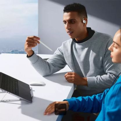 Безжични блутут слушалки със зареждащ кейс - Baseus Eli Sport 1 Open-Ear TWS Earbuds (бял) 10