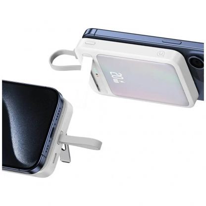 Преносима външна батерия с USB-C порт и безжично зареждане с MagSafe - Usams XM Series CD219 Wireless Charging Power Bank 10000 mAh 22.5W (черен) 5