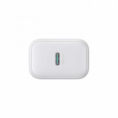 Захранване за ел. мрежа с USB-C изход с технология за бързо зареждане и USB-C към USB-C кабел (бял)  - Joyroom USB-C PD 20W Wall Charger and USB-C Cable 4