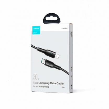 USB-C към Lightning кабел за Apple устройства с Lightning порт (200 см) - Joyroom USB-C to Lightning Cable PD 20W (черен)  2