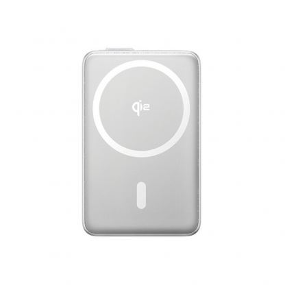 Външна батерия с вграден USB-C кабел, USB-C порт и Qi2 безжично зареждане - Baseus Nomos Qi2 Power Bank 10000 mAh 45W (сив) 3