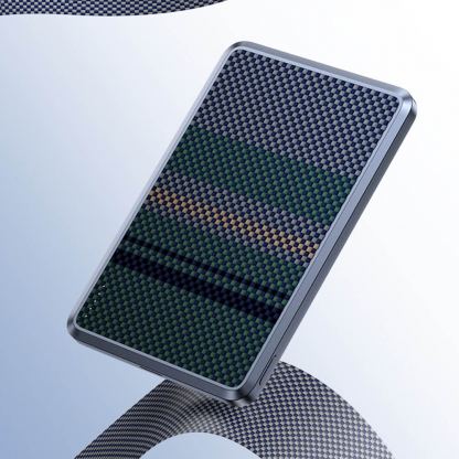 Преносима външна батерия с USB-C порт и безжично зареждане с MagSafe - Benks ArmorGo Aurora Light Magnetic Wireless Power Bank 10000 mAh 15W (черен-зелен) 6