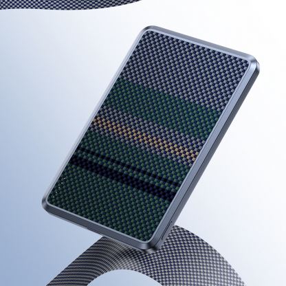 Преносима външна батерия с USB-C порт и безжично зареждане с MagSafe - Benks ArmorGo Aurora Light Magnetic Wireless Power Bank 5000 mAh 15W (черен-зелен) 6