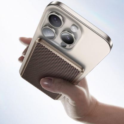 Преносима външна батерия с USB-C порт и безжично зареждане с MagSafe - Benks ArmorGo Tint Gold Magnetic Wireless Power Bank 5000 mAh 15W (златист) 6