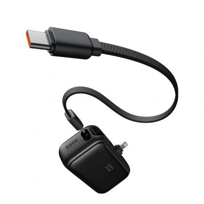 Външна батерия с Lightning конектор и вграден USB-C кабел - Mcdodo FreeKit Powerbank Lightning Connector With Build-In USB-C Cable 5000mAh 22.5W (черен) 2